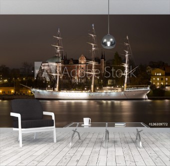 Picture of View from the promenade on a sailboat in Stockholm Sweden 05112015